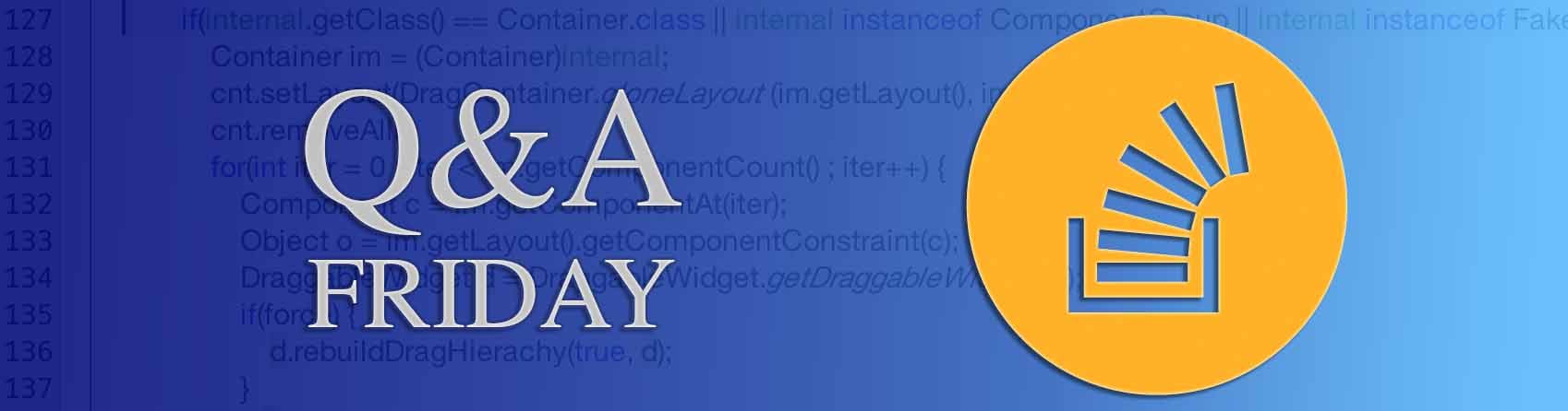 Questions of the Week VIII