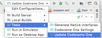 intellij update codenameone